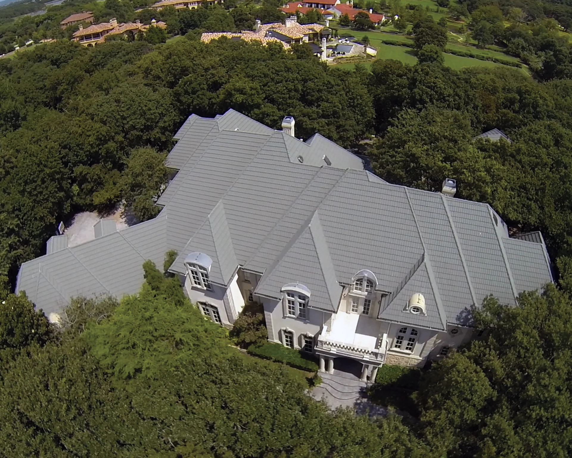 Gerard Pacific Tile metal roof in Slate Grey