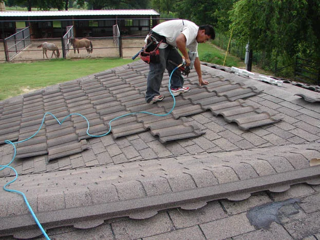 Installing gerard barrel vault country blend by Classic Superoof
